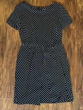 Vintage Black and White Polka Dot Dress